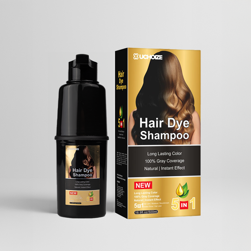 UCHOIZE Hair Dye Shampoo – gray coverage and color-depositing hair dye in one step