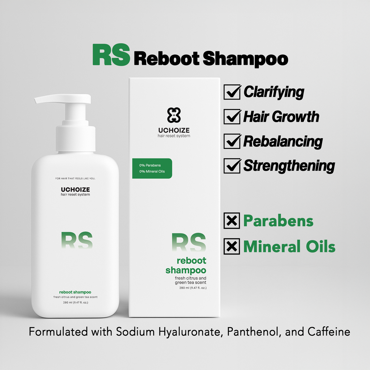 RS Reboot Clarifying Shampoo | Citrus & Green Tea Reset – UCHOIZE
