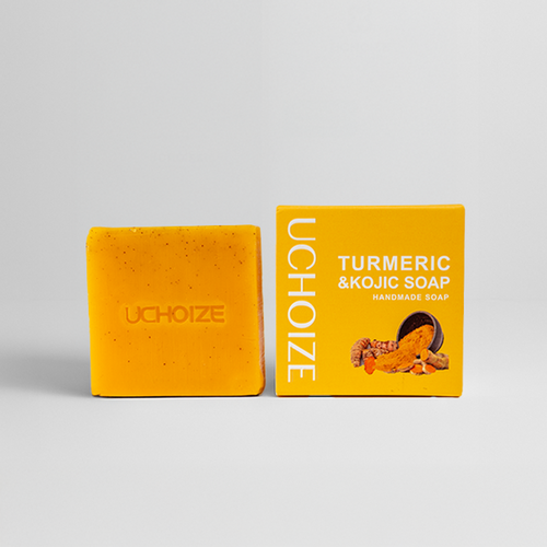 UCHOIZE Turmeric & Kojic Acid Bar Soap – brightening handmade face and body soap