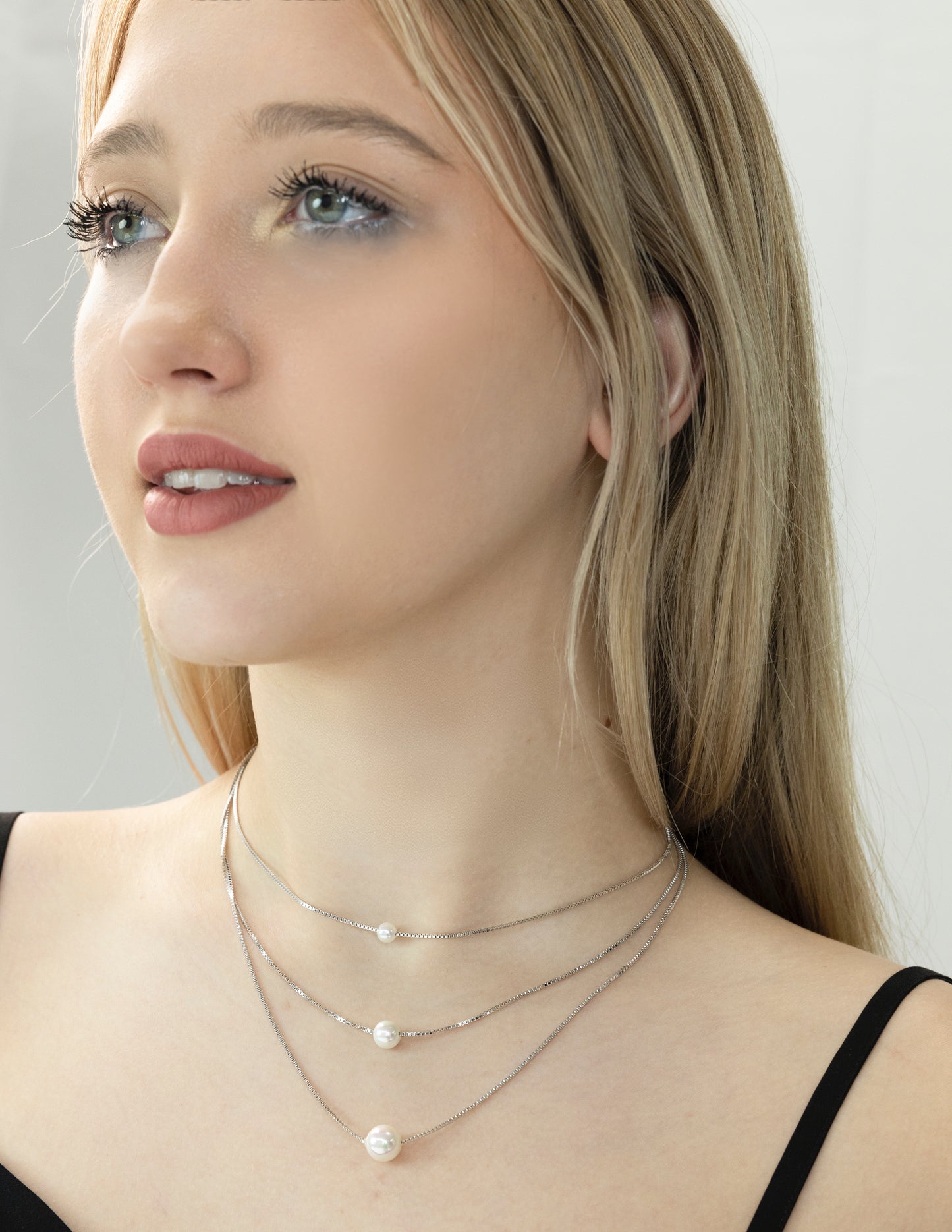 Triple Pearl Harmony Necklace